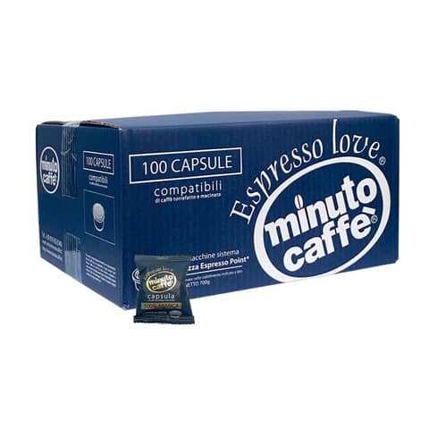 Caffè in capsule compatibili Lavazza Espresso Point Minuto caffè Espresso love2 100% arabica cartone 100 pz  00354