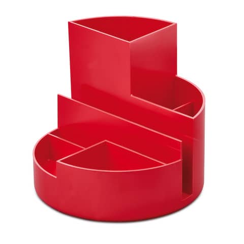 Portaoggetti maul round box rosso riciclato ø 14 cm h 12,5 cm z710016 4002390087544