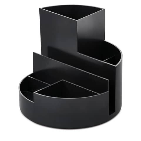 Portaoggetti Maul MAULRoundBox - riciclato nero - Ø 14 cm h.12,5 cm Z710013