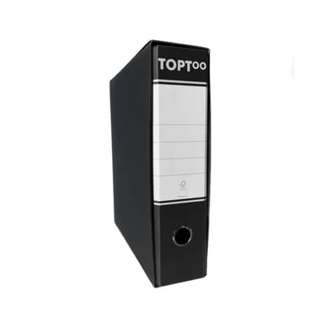 Registratore commerciale con custodia TOPToo dorso 8 cm - 23x30 cm - nero FMCRTU8NE