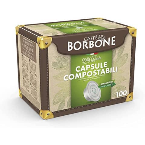 Capsule compatibili e compostabili Don Carlo Caffe Borbone qualità Oro Conf. 100 pz AMCOMPOSTABORO100N