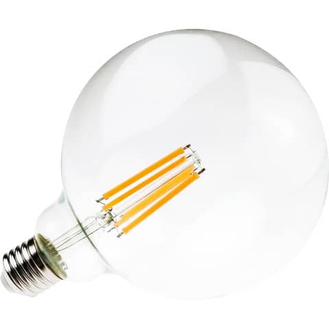 Lampadina LED a filamento globo 12W G125 E27 2500 lumen luce naturale MKC 4000K 499048701