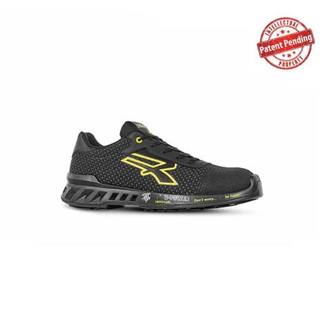 Scarpe antinfortunistiche leggere con puntale Airtoe® Aluminium Matt S3 SRC CI ESD giallo-nere U-Power N° 44 RV20014-44