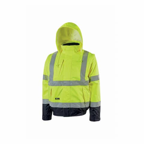 Giubbotto bomber alta visibilità Crafty Yellow Fluo U-Power taglia M HL158YF-M