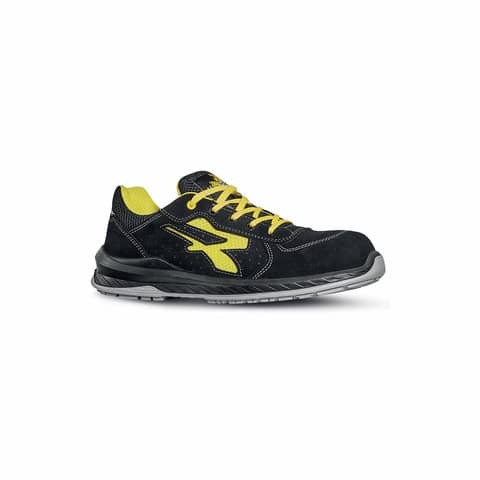 Scarpe antinfortunistiche in pelle scamosciata Vortix S1P SRC ESD giallo-nere U-Power N° 44 - RI20666-44