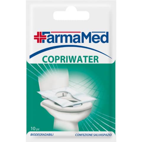 Copriwater conf. 10 pz Farmamed biodegradabili 06-0022
