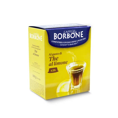Capsule di preparato solubile per tè al limone 5 gr compatibili Caffe Borbone Lavazza A Modo mio - AMTHELIMONE6X16