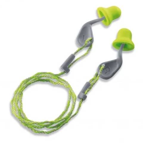 Tappi auricolari monouso xact-fit con cavità per pollice. Conf 50 paia Uvex lime - 2124001