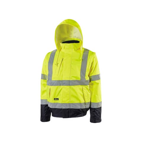 Giubbotto bomber alta visibilità Crafty Yellow Fluo U-Power taglia XXL HL158YF-XXL