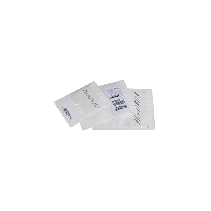 Buste imbottite polietilene 18x26 bianco c/tasca portadocumenti pz.50
