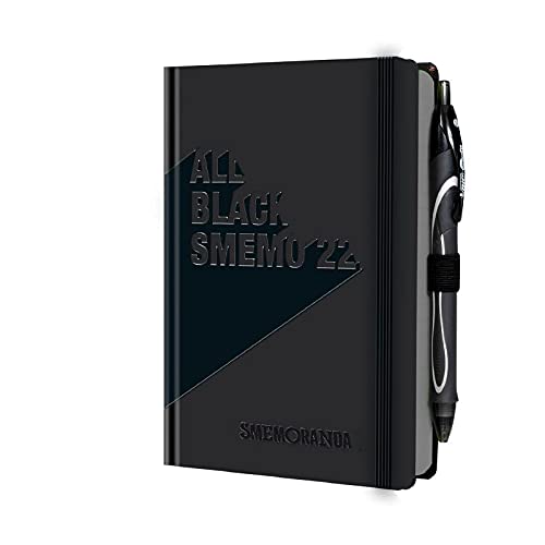 All black smemo 2022 12 mesi cm.12x16,5 - giornaliera