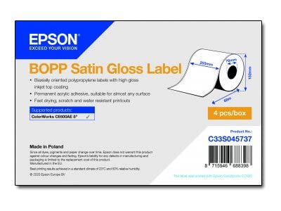 BOPP SATIN GLOSS LABEL