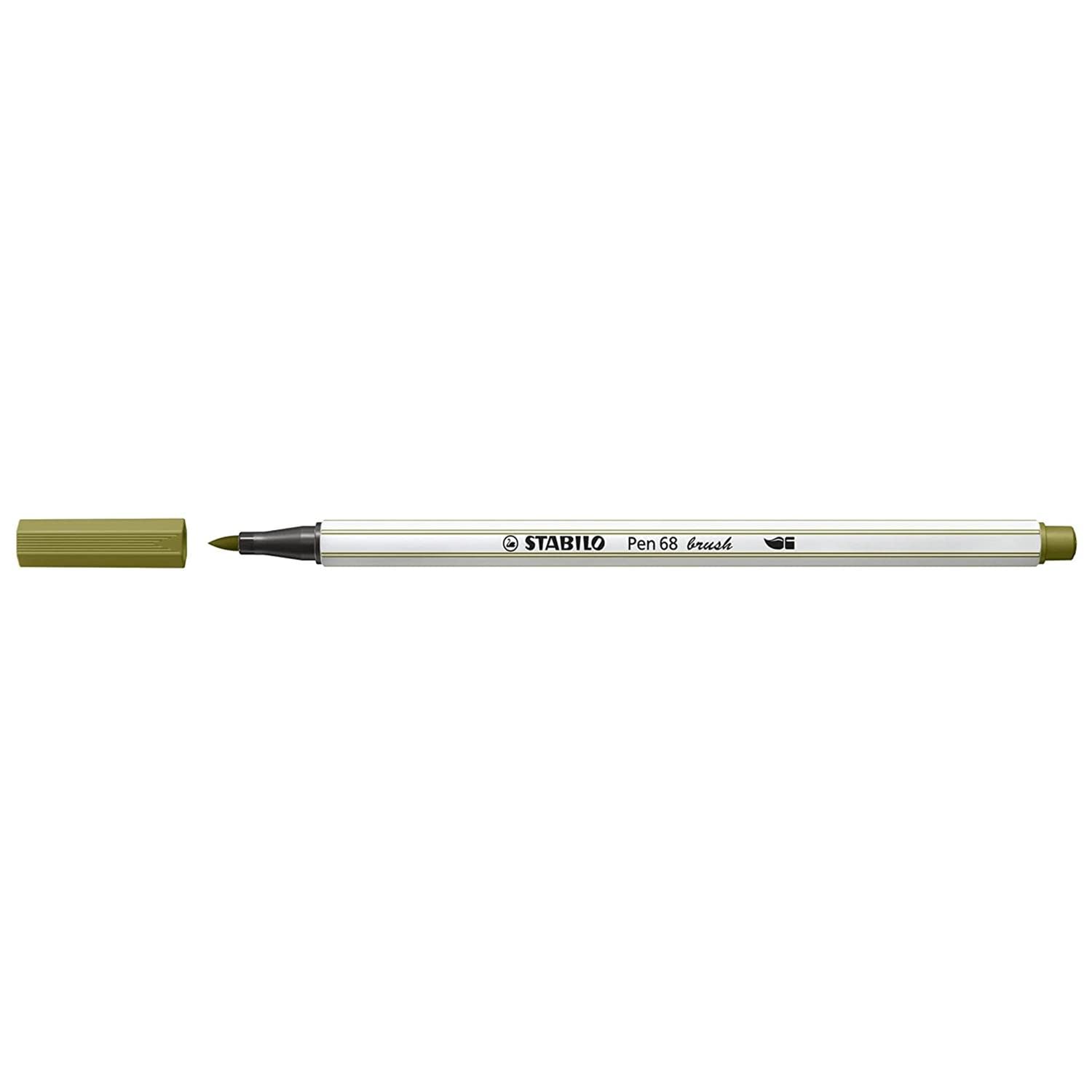 Penna Stabilo Pen 68 brush verde muschio