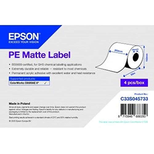 PE MATTE LABEL CONTINUOUS ROLL