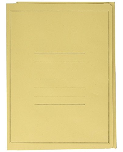 Cartellina manilla 3 lembi con stampa giallo pz.50