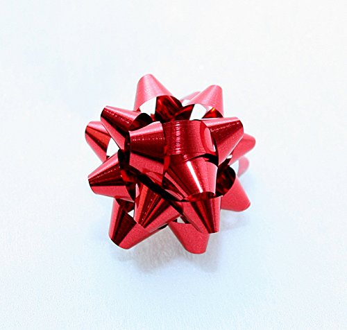 Stella adesiva splendid mm.5 pezzi 100 rosso metallizzato