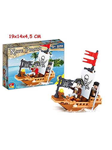 Costruzioni click clack nave pirata 66 pezzi