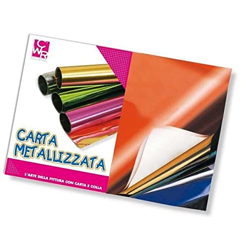 Carta metallizzata 35x50 fg.10 colori assortiti