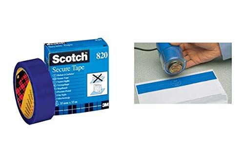 Adesivo 3M Scotch secure tape antieffrazione 35x33 blu