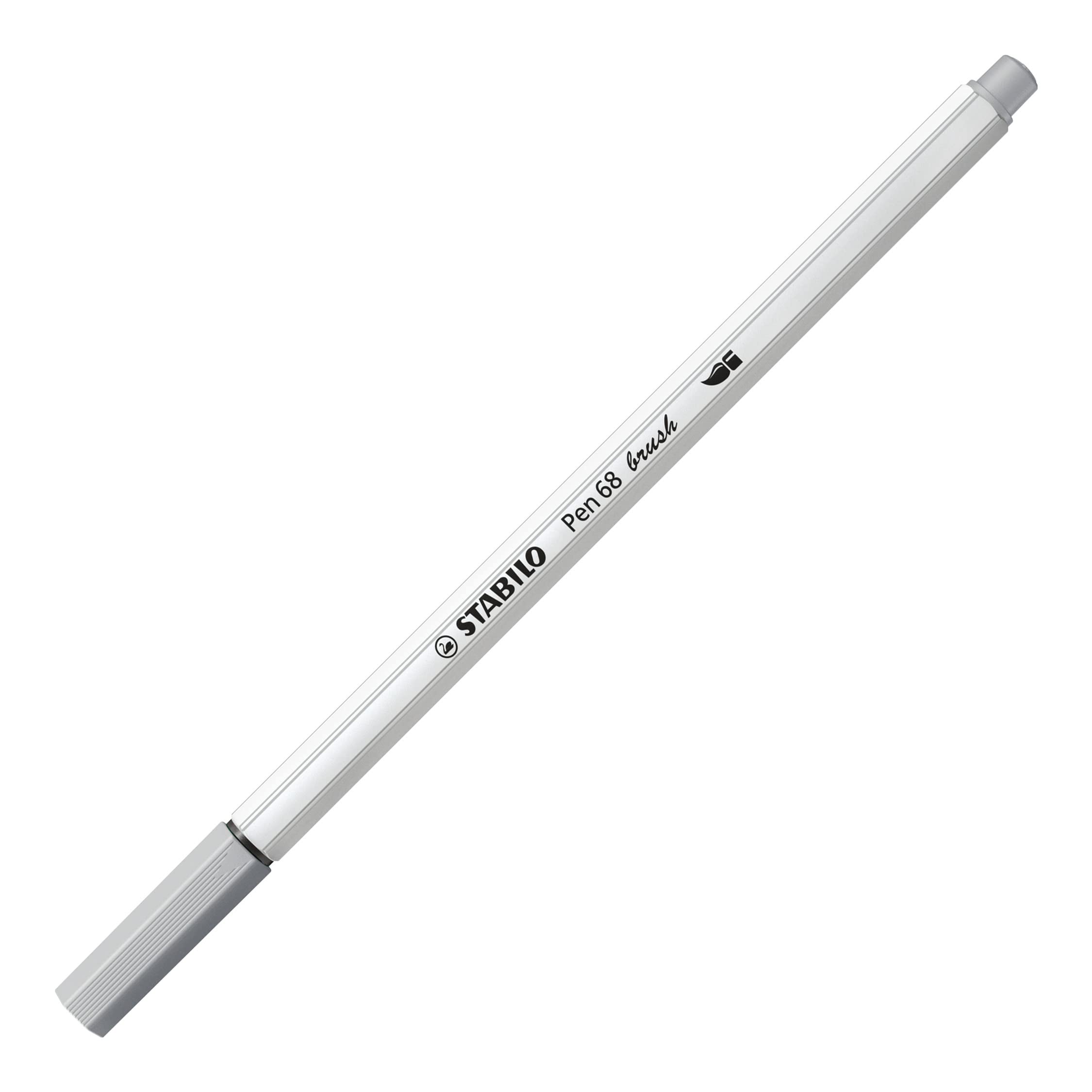 Penna Stabilo Pen 68 brush grigio freddo medio