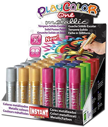 Tempera solida playcolor metallic one pz.30 gr.10 in display