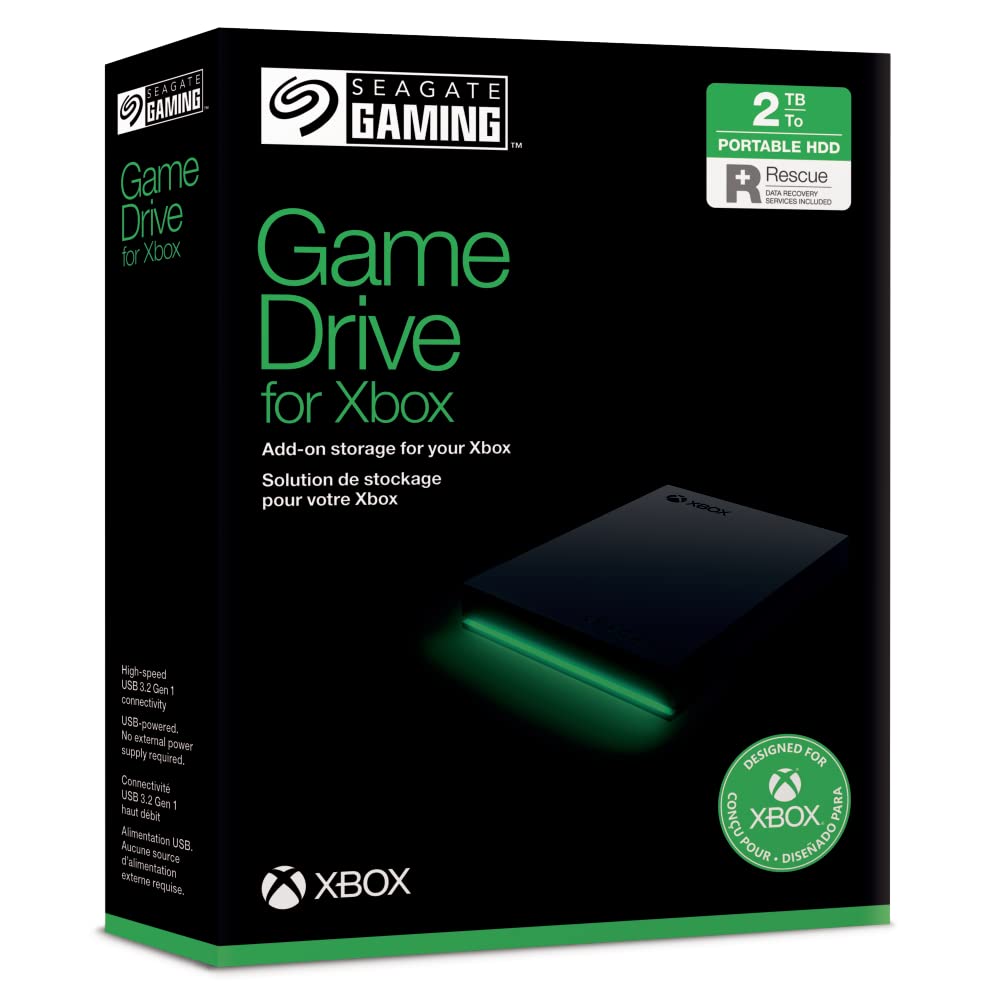 GAME DRIVE FOR XBOX 2TB BLACK