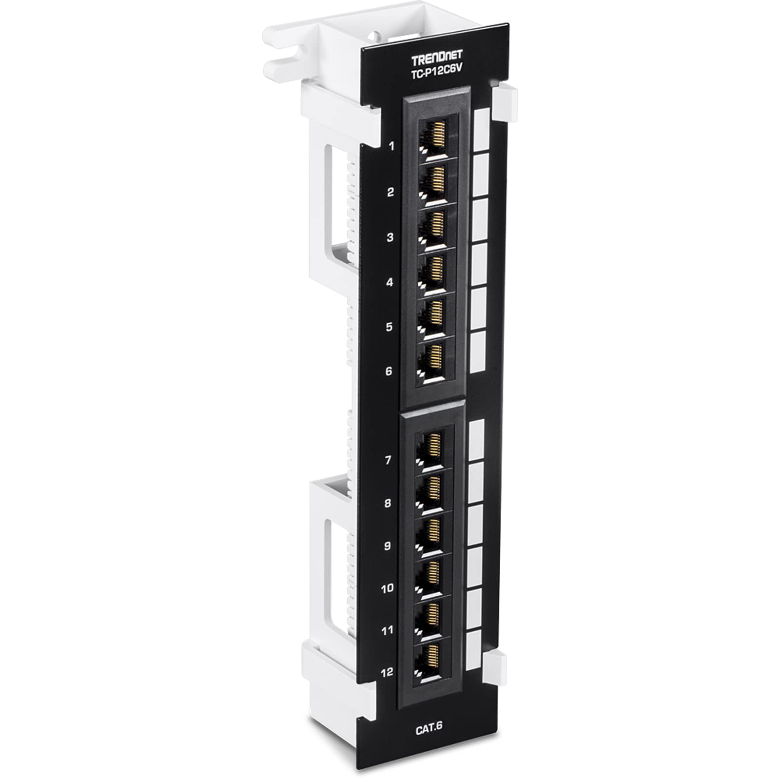 12-PORT CAT6 UNSHIELDED WALL M