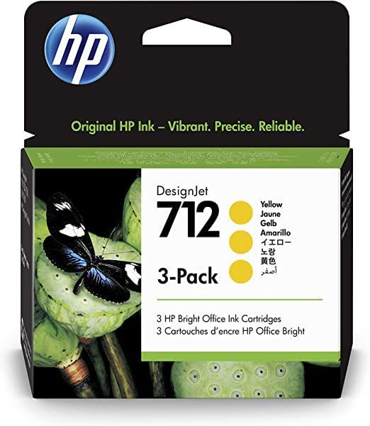 HP 712 3-PACK 29-ML YELLOW DESIGNJE