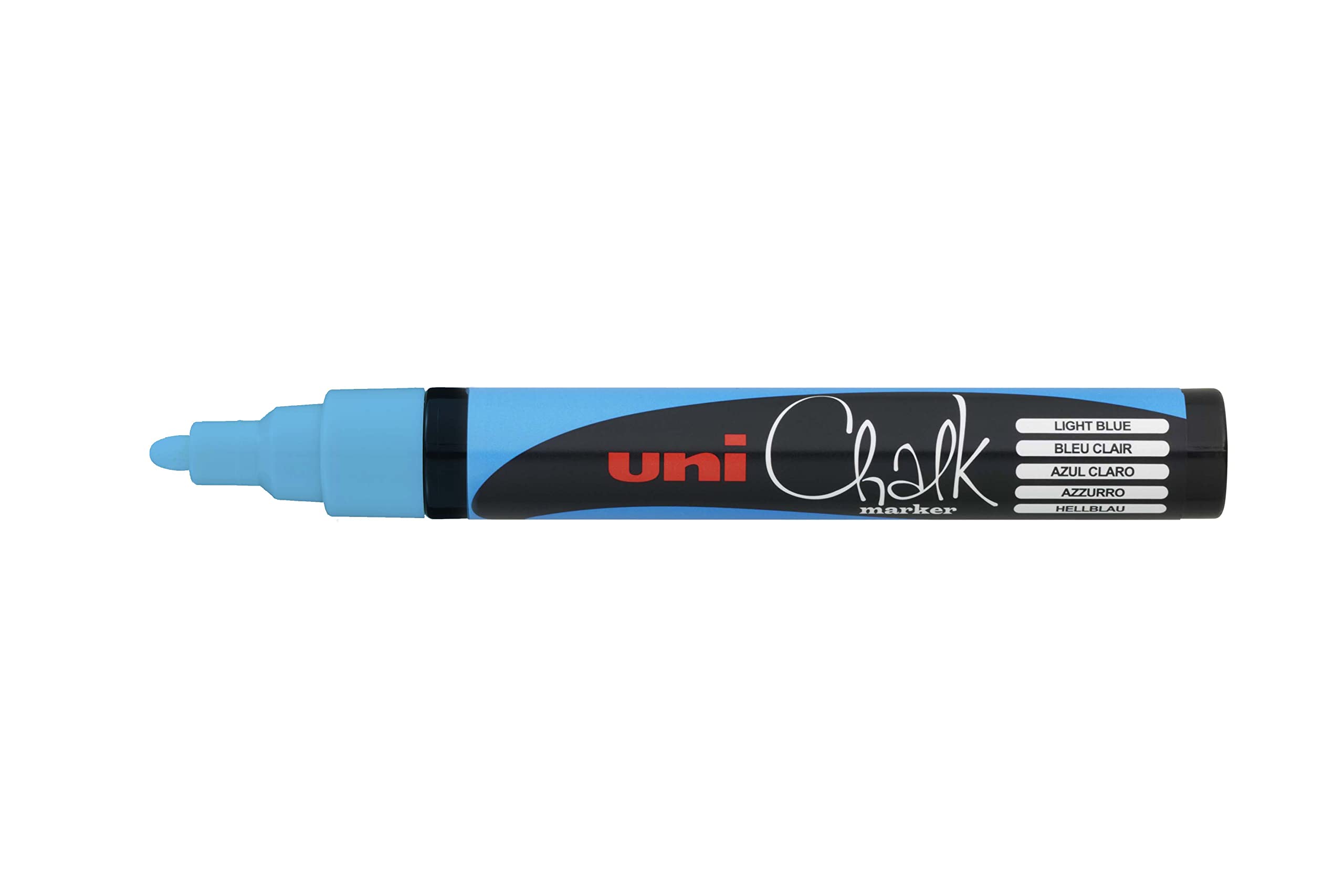 Marker Uni chalk gesso liquido pwe5m punta tonda azzurro