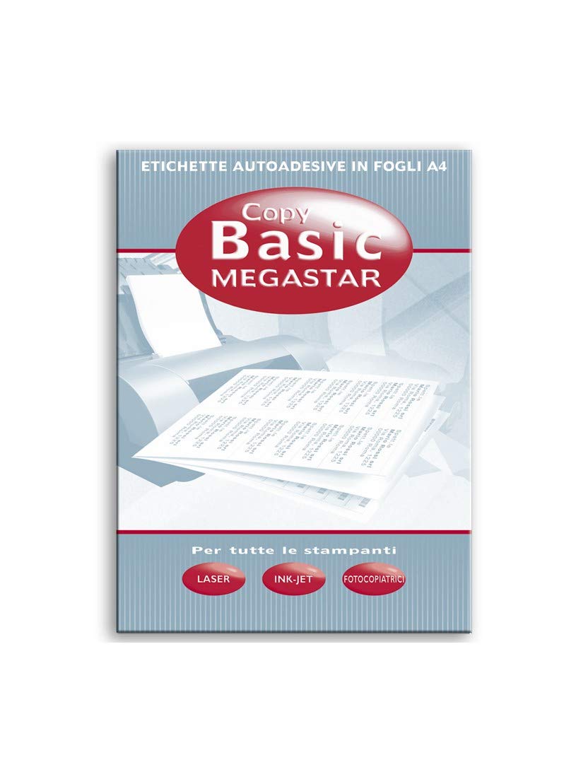 Etichette adesive stampabili megastar 47x70