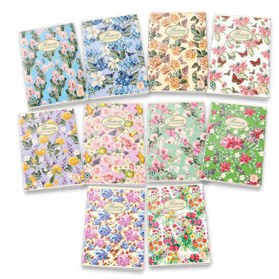 Quaderno nature flowers gr.80 fg.20+1 q