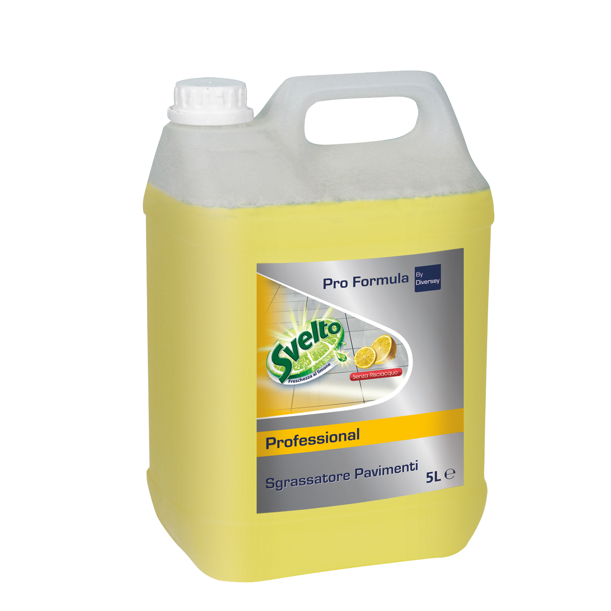 Sgrassatore per pavimenti - limone - Svelto - tanica da 5 L