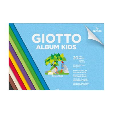 Album disegno Giotto kids colorato 21x29,7 fg.20 gr.120 in 10 colori