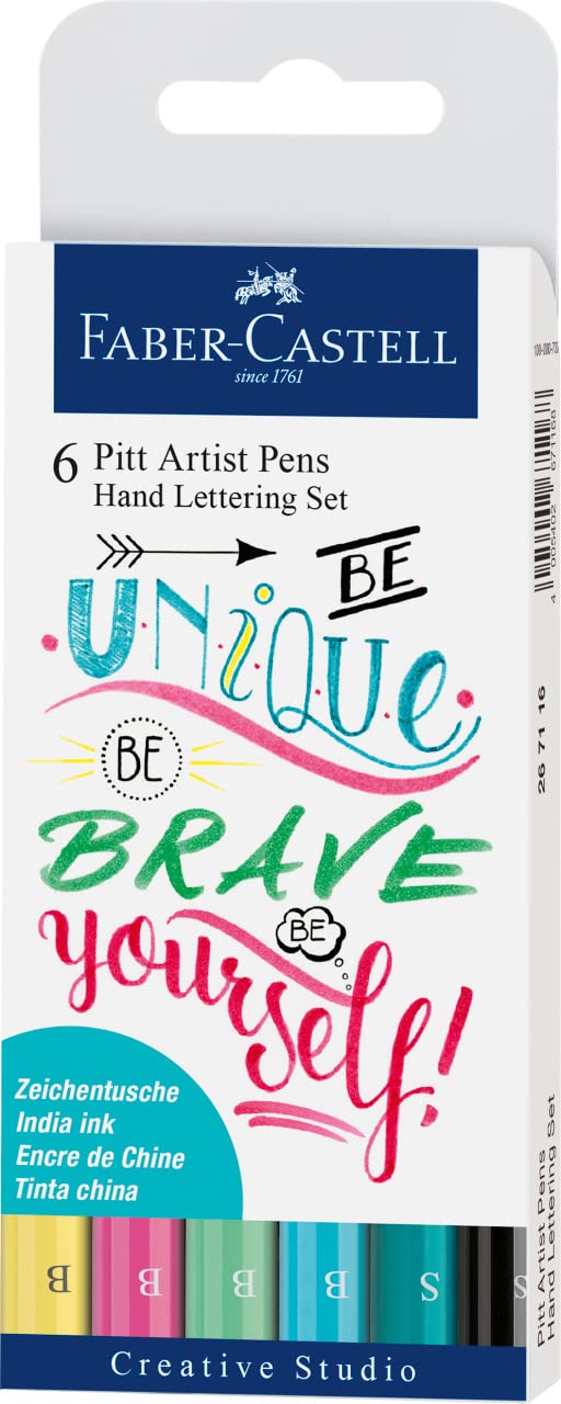 Artist Pen Faber handlettering pastel pz.6