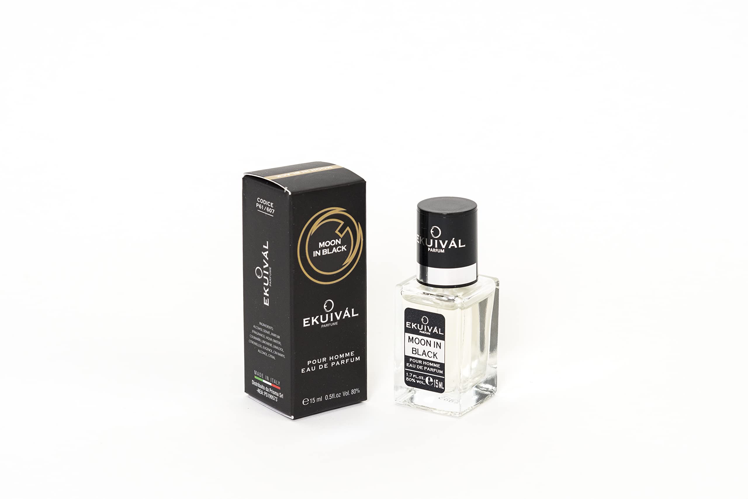 Flacone profumo 15 ml Ekuival moon in black