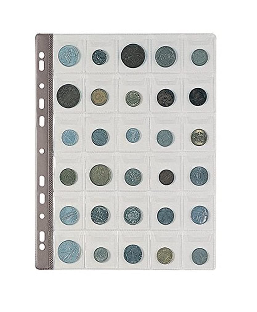 Buste trasp. a foratura universale Favorit porta monete top formato tasca 4x4,5 cm conf. da 10 - 100500067
