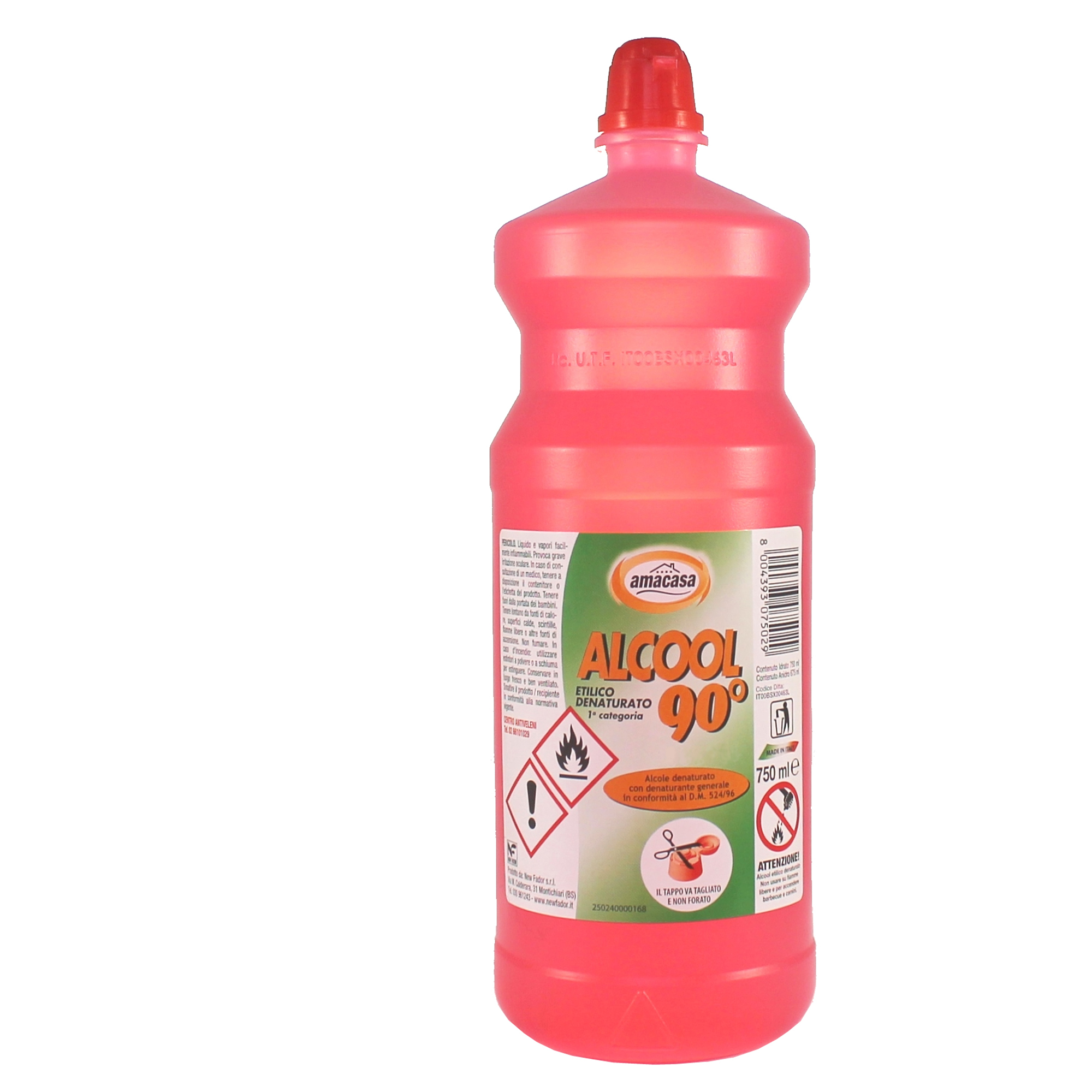 Alcool etilico denaturato 90  - 750 ml - Amacasa