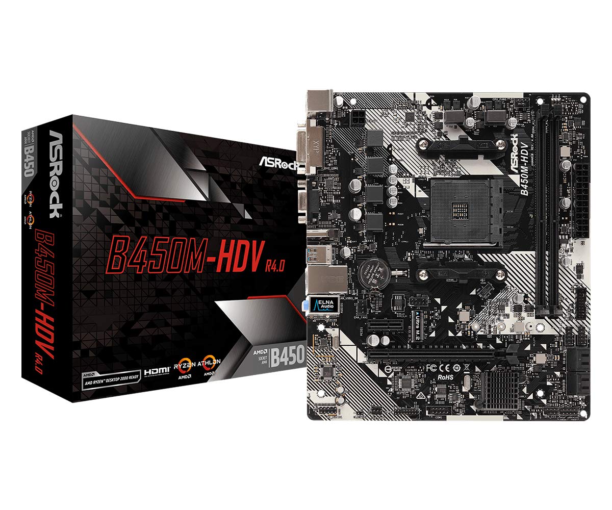 B450M-HDV R4.0 AM4 2 DDR4