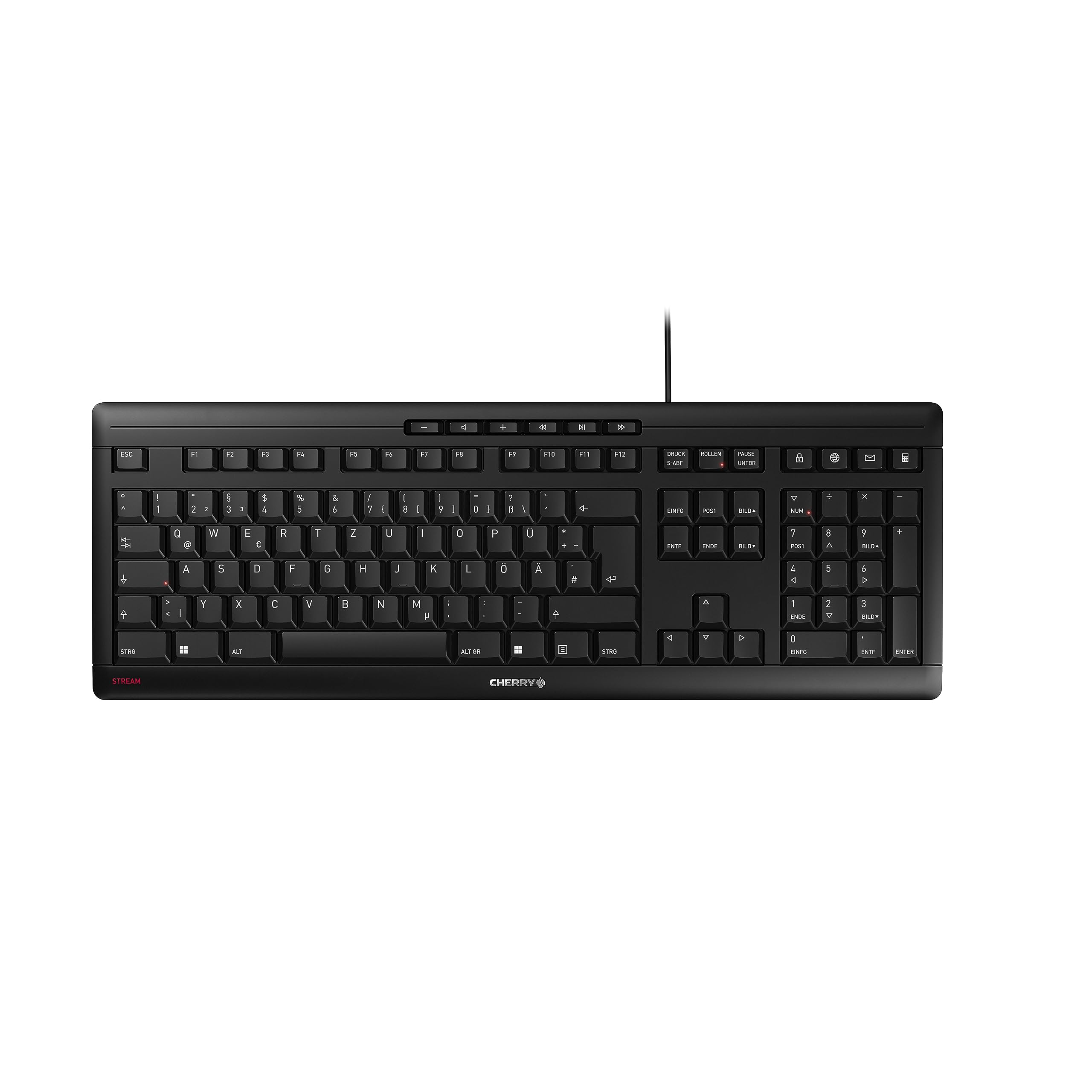 CHERRY STREAM KEYBOARD BLACK