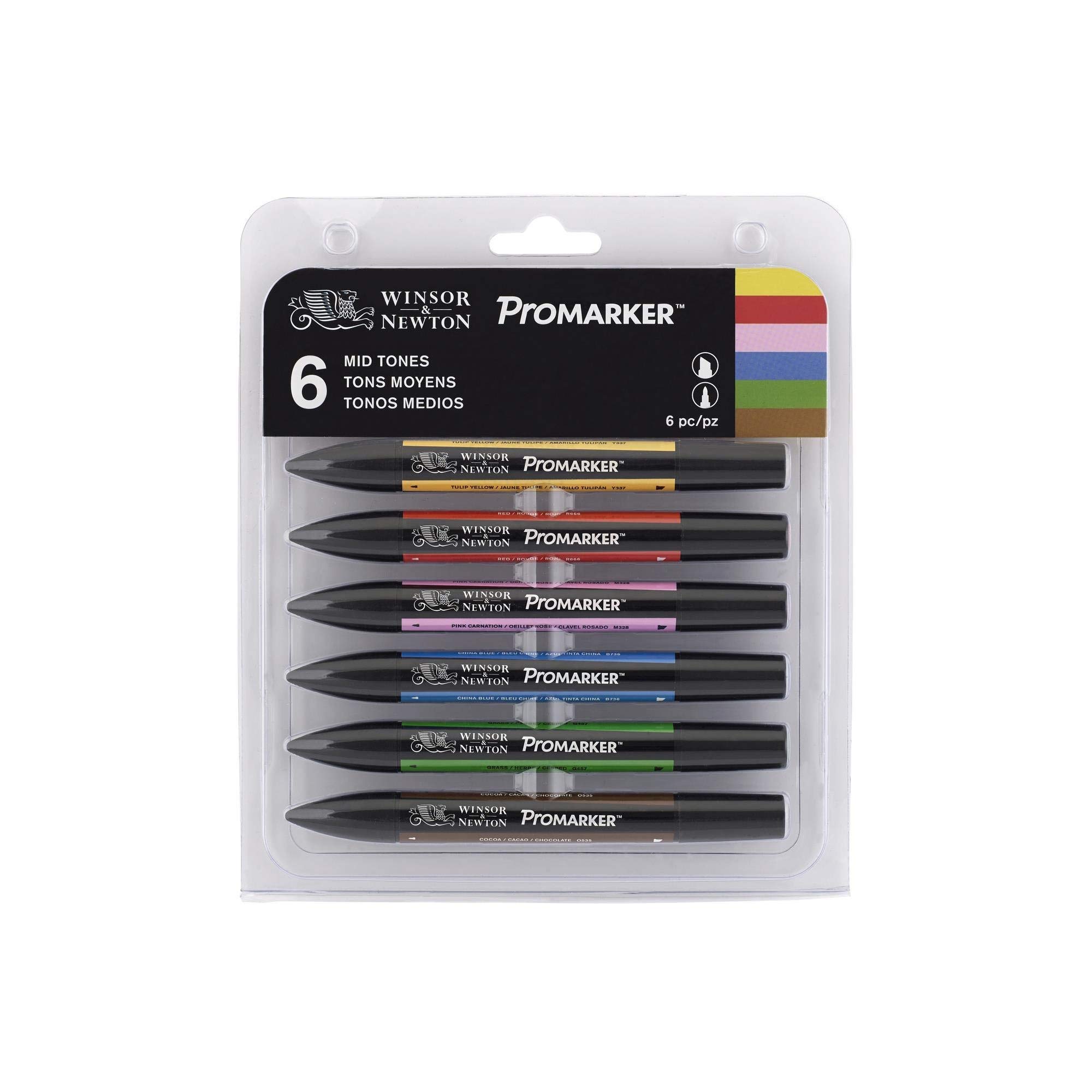 Marker w&n Promarker colori medi set da 6 pz.