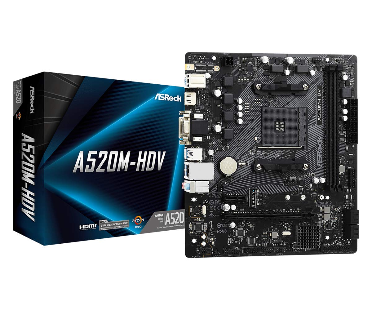 A520M-HDV AM4 2 DDR4 4XSATA