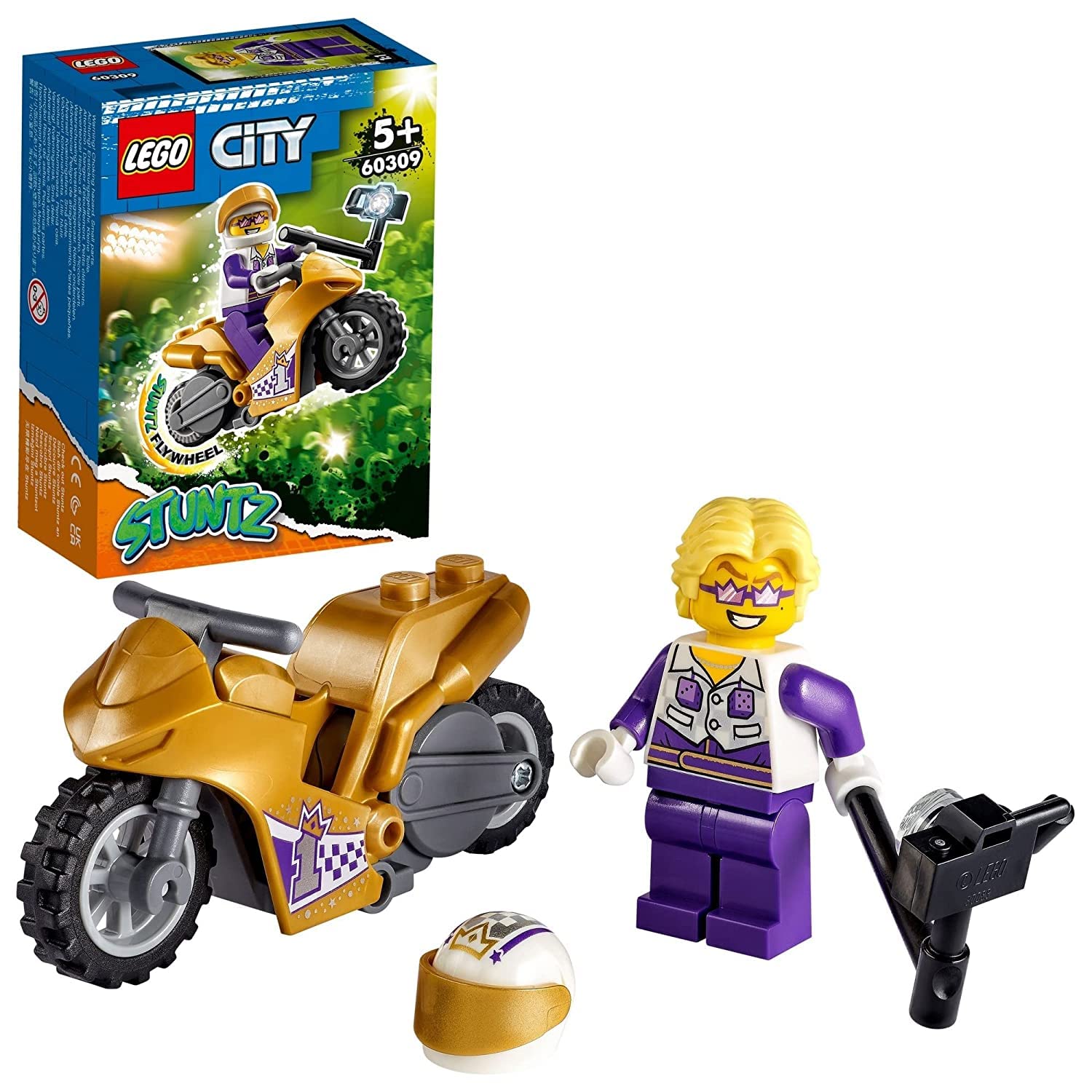 Lego city stunt bike dei selfie 60309