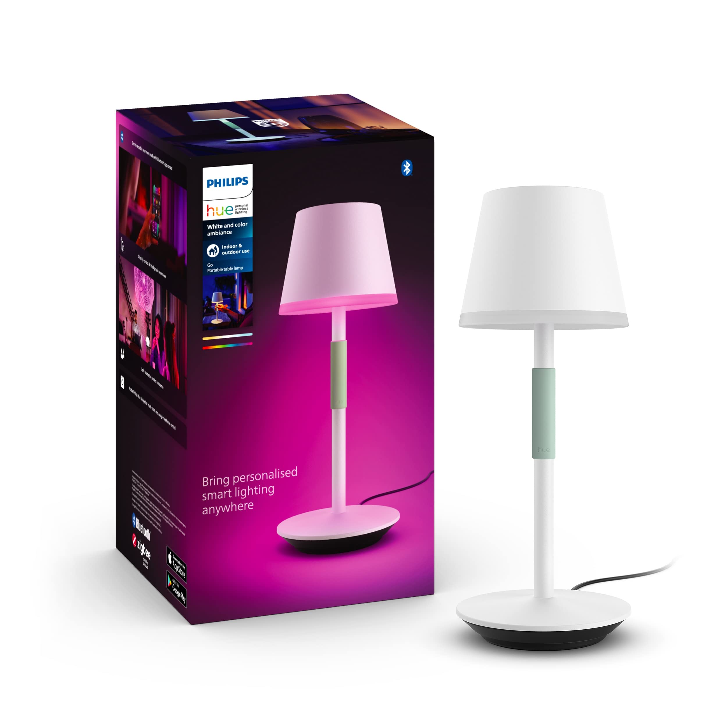 HUEGO LAMP TAVOLO RIC BIANCA WIRELE