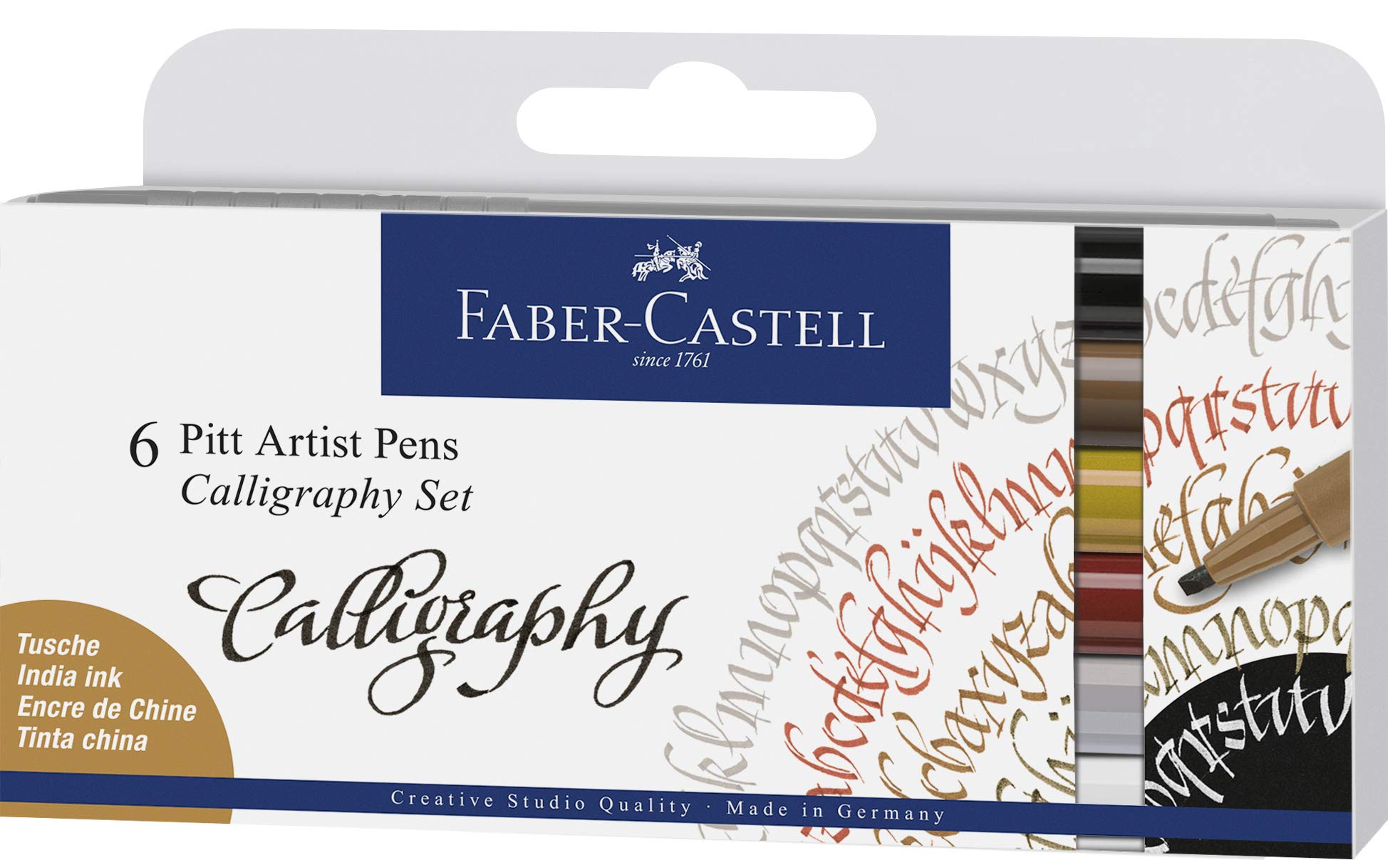 Artist Pen Faber calligrafico in busta pz.6 col base