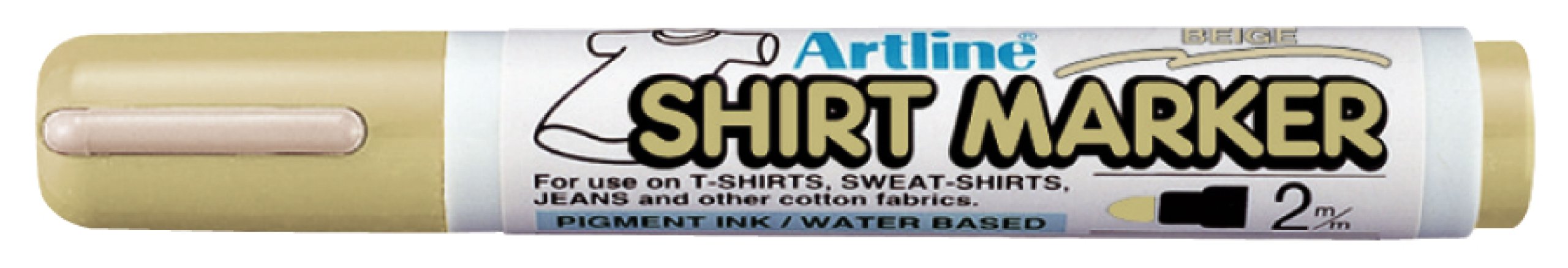 Marker t-shirt Artline beige