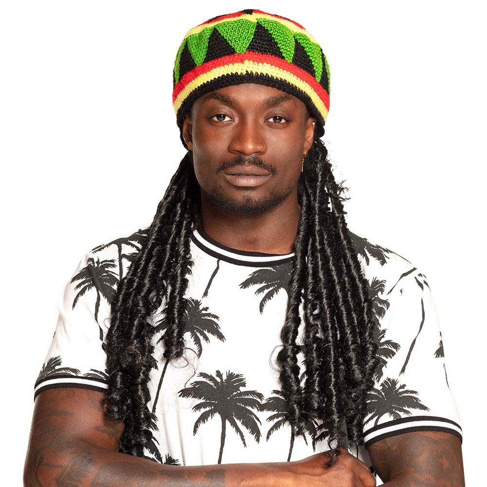 Cappello rasta con parrucca