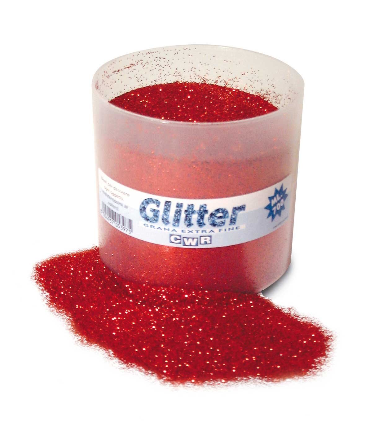 Glitter grana fine - barattolo ml.700 - rosso