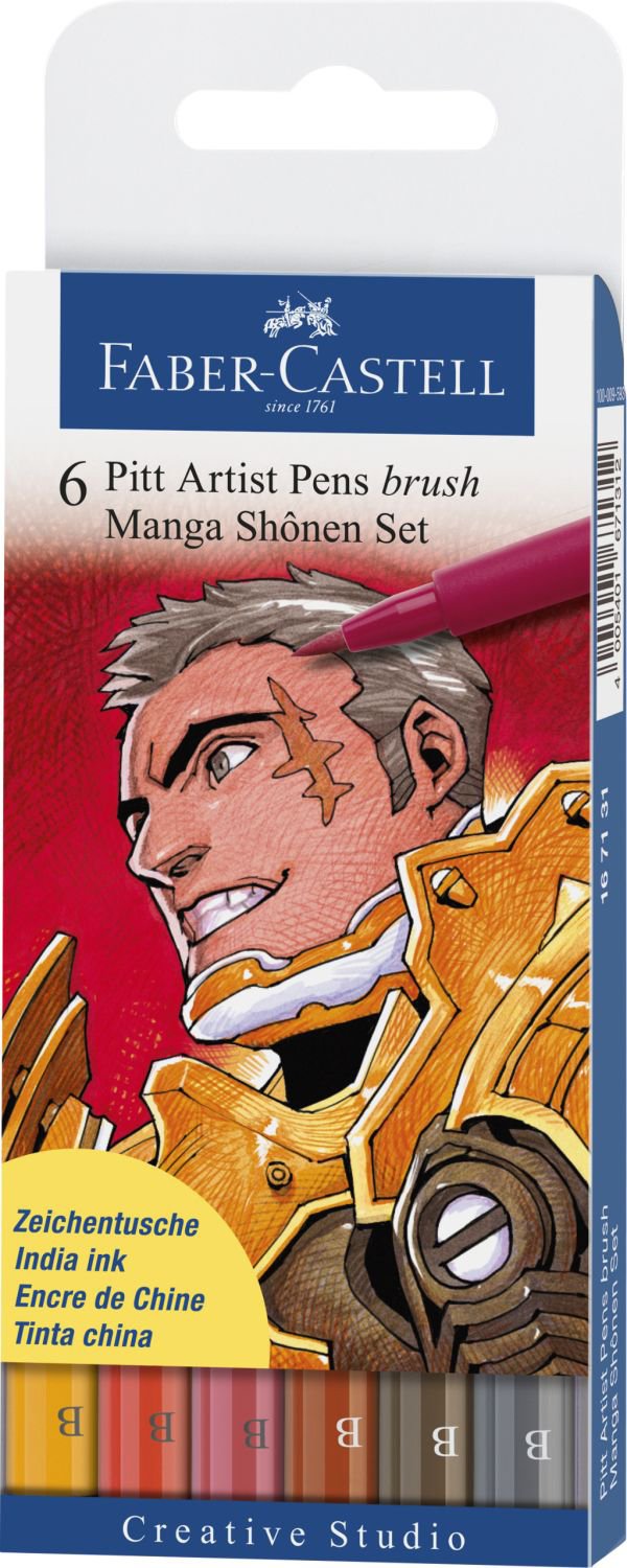 Artist Pen Faber set manga shonen pz.6