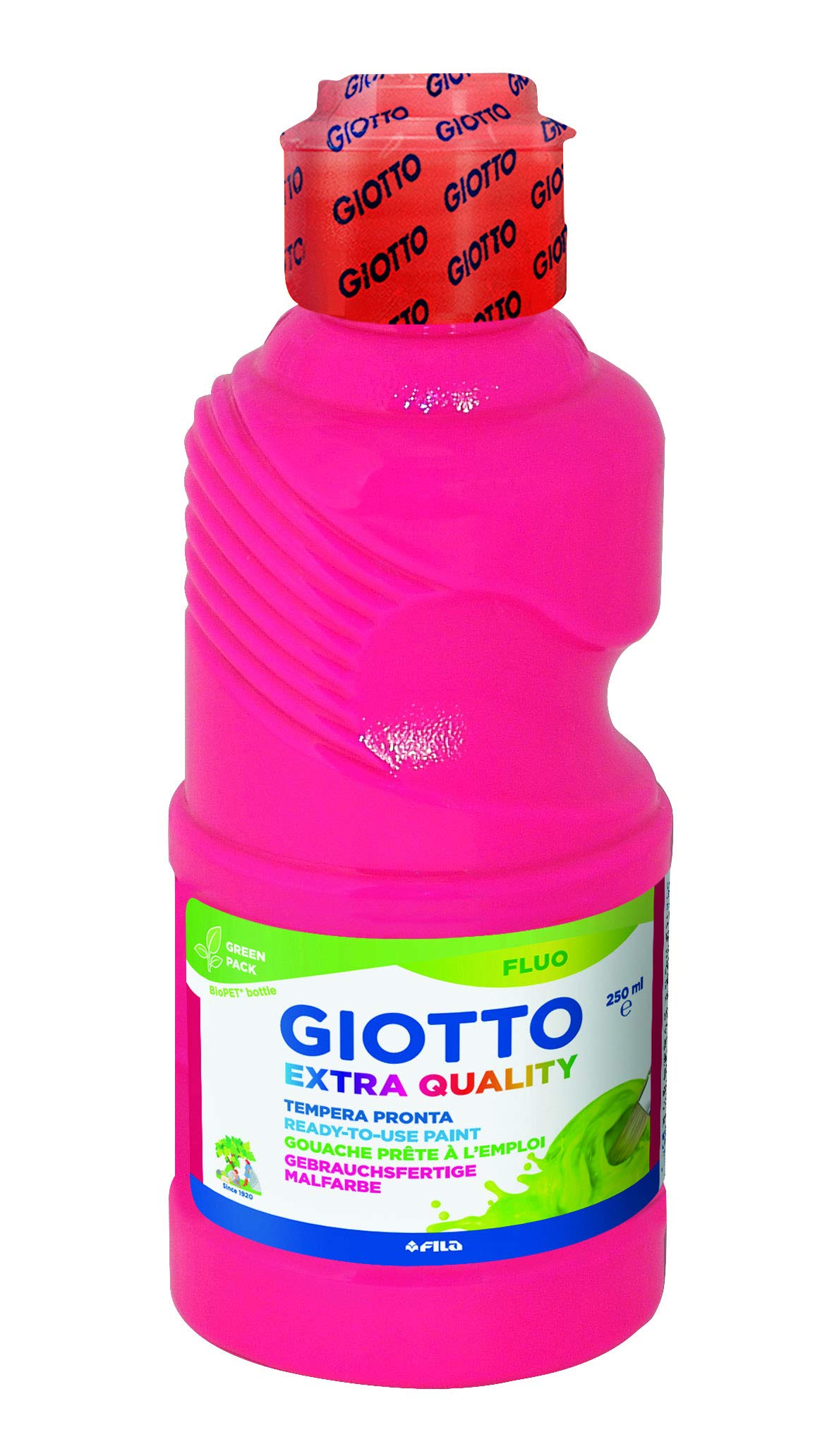 Tempera Giotto fluo flacone 250 ml rosa