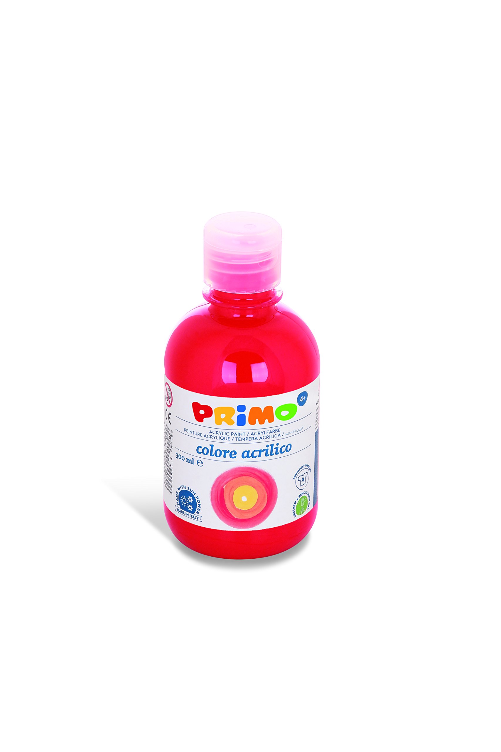 Tempera cmp acrilica con tappo dosatore 300 ml rosso scarlatto